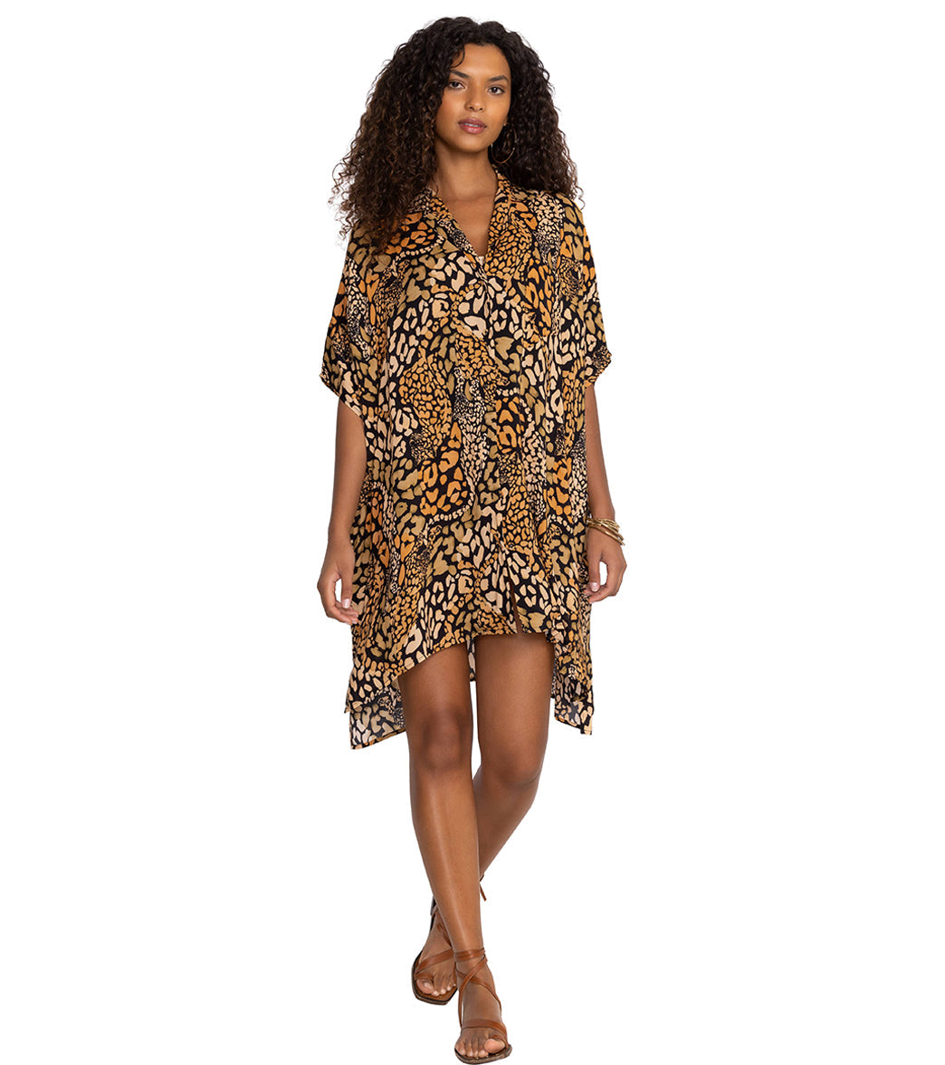 Johnny Was Women's Afeni Oversized Button Down Shirt