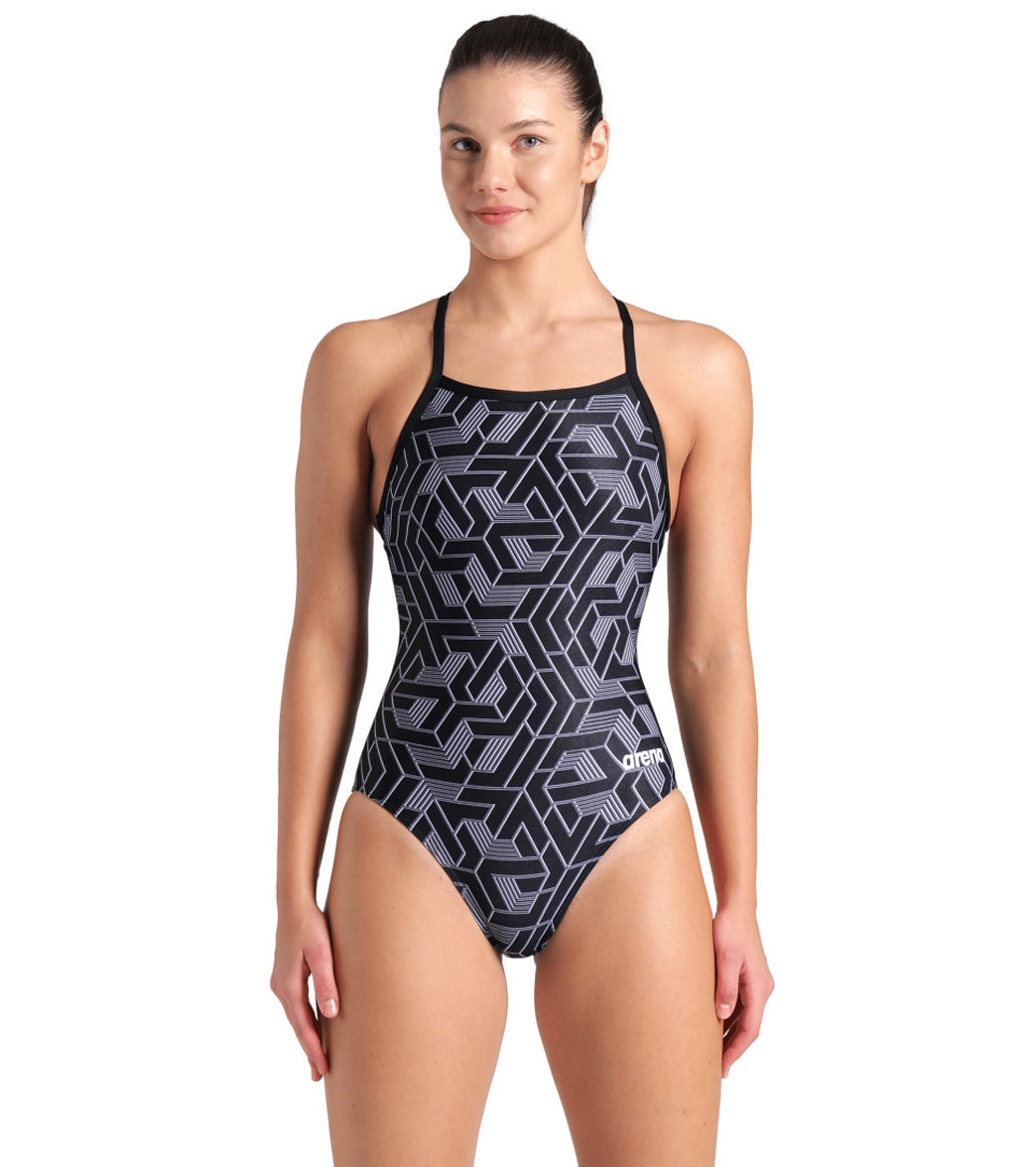 Arena Women's Escape Lightdrop Back One Piece Swimsuit