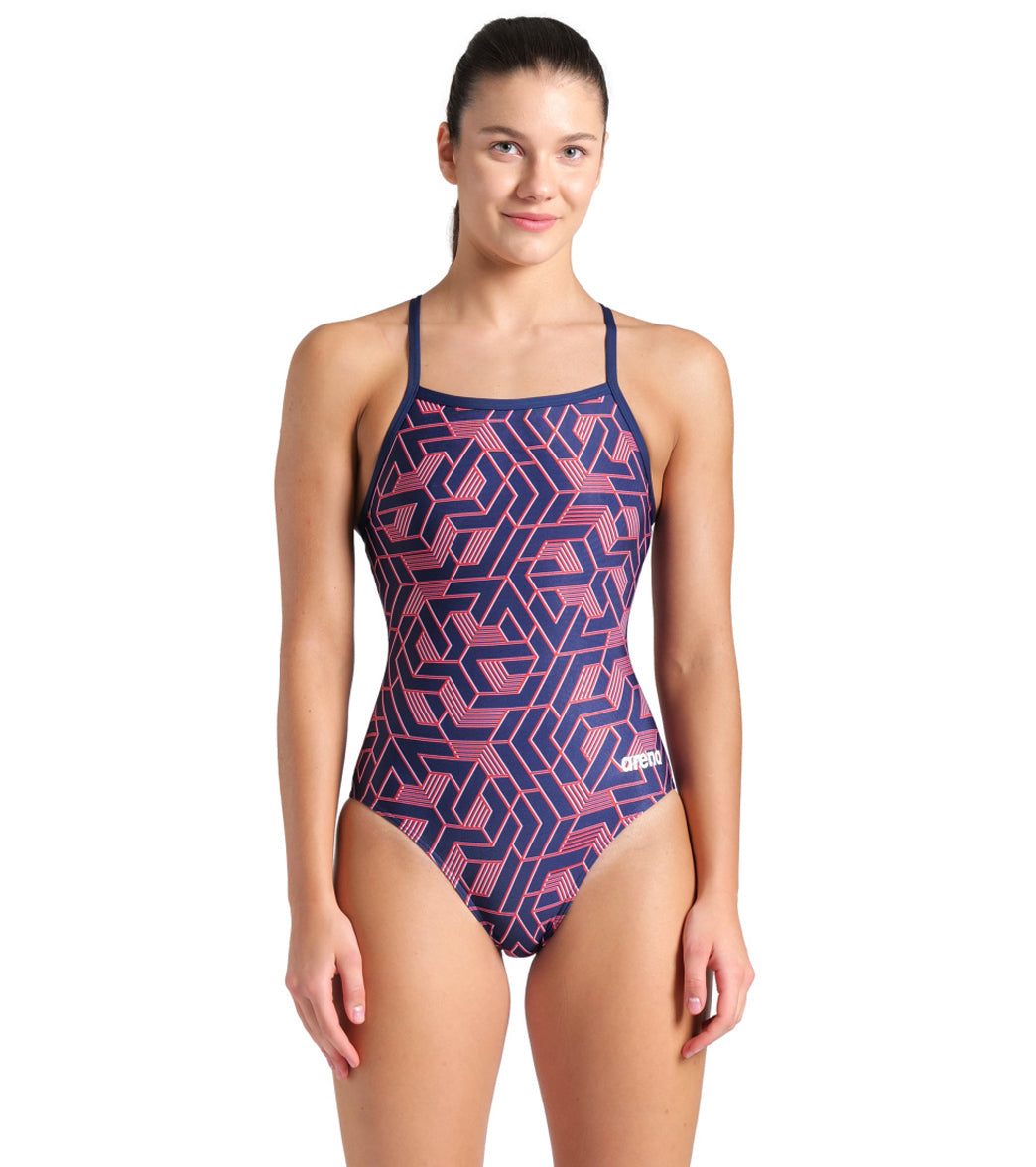 Arena Women's Escape Lightdrop Back One Piece Swimsuit