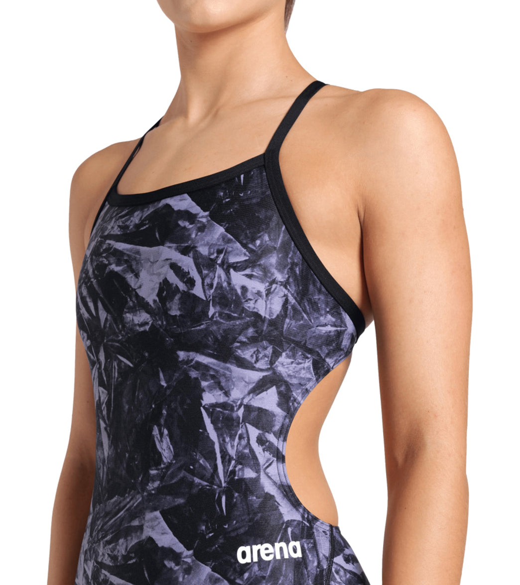 Arena Women's Team Crackle Challenge Back One Piece Swimsuit