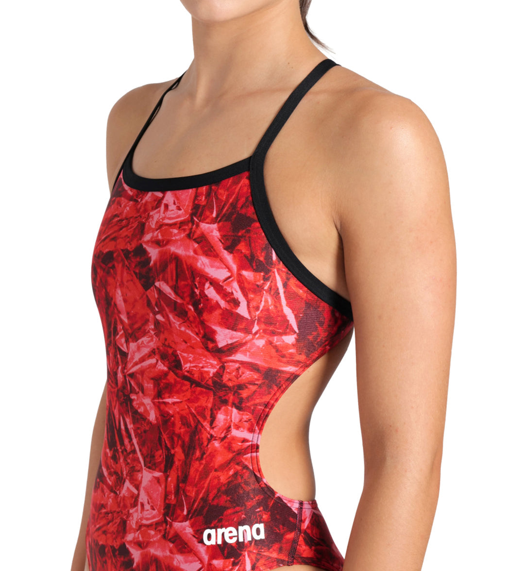 Arena Women's Team Crackle Challenge Back One Piece Swimsuit