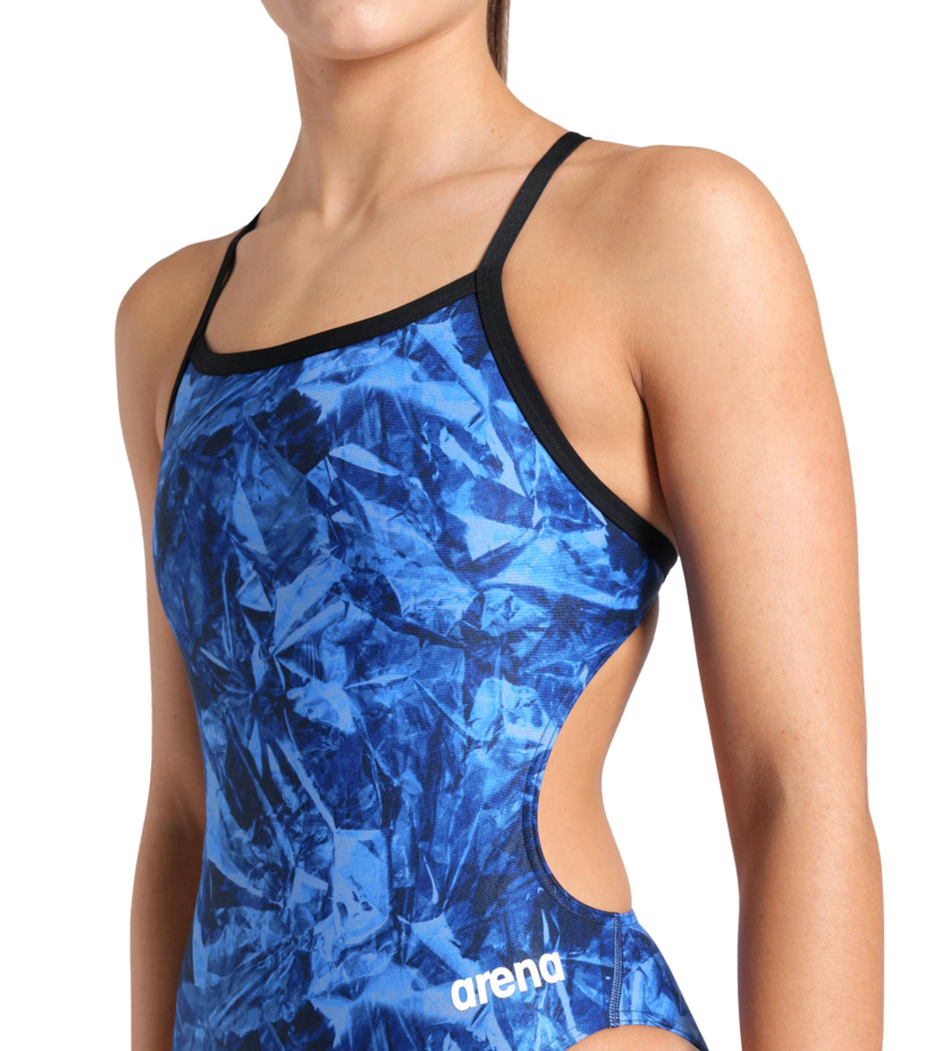Arena Women's Team Crackle Challenge Back One Piece Swimsuit