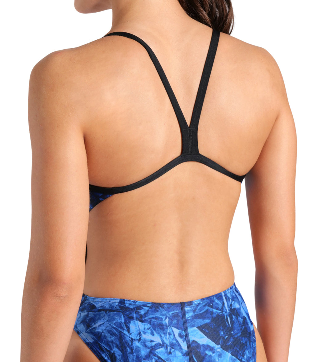 Arena Women's Team Crackle Challenge Back One Piece Swimsuit