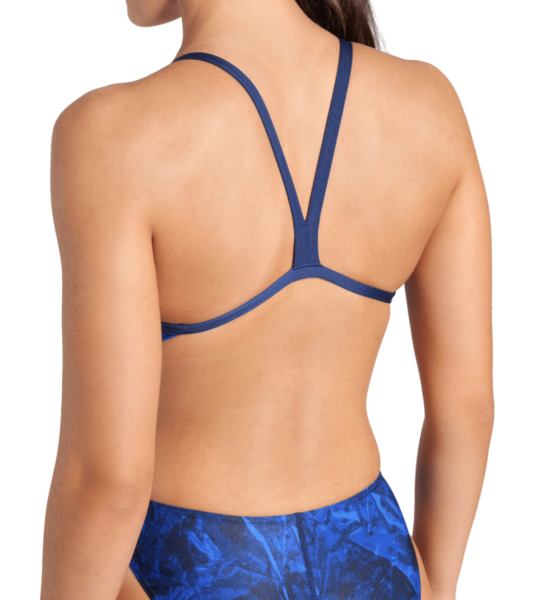 Arena Women's Team Crackle Challenge Back One Piece Swimsuit