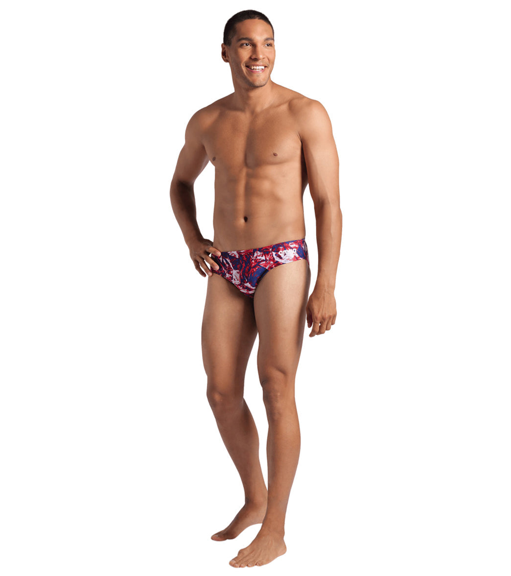 Arena Men's Team Crackle Brief Swimsuit