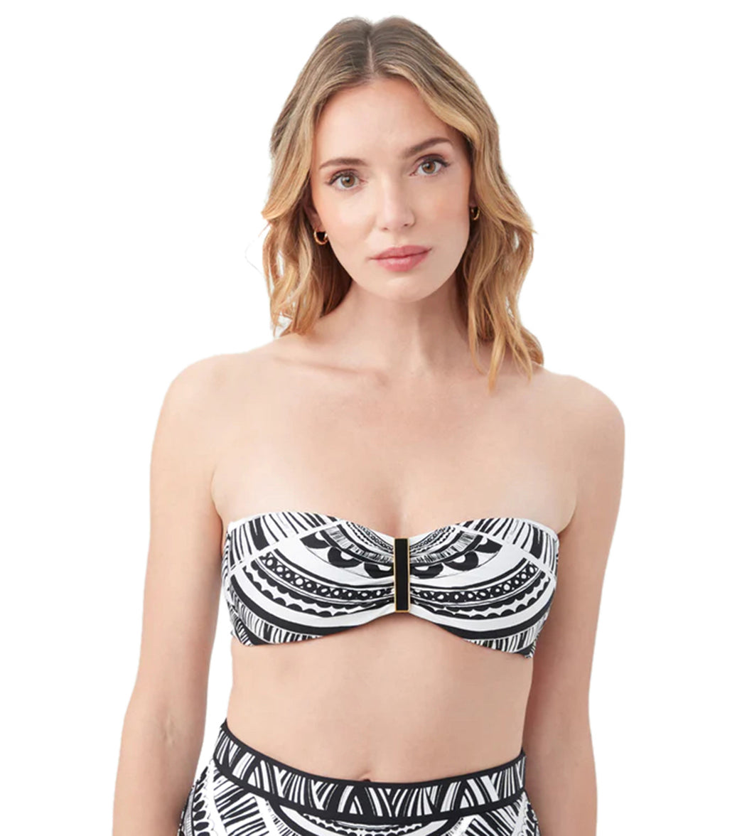 Trina Turk Women's Hula Molded Bandeau Bikini Top