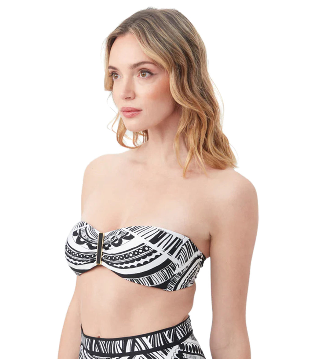 Trina Turk Women's Hula Molded Bandeau Bikini Top