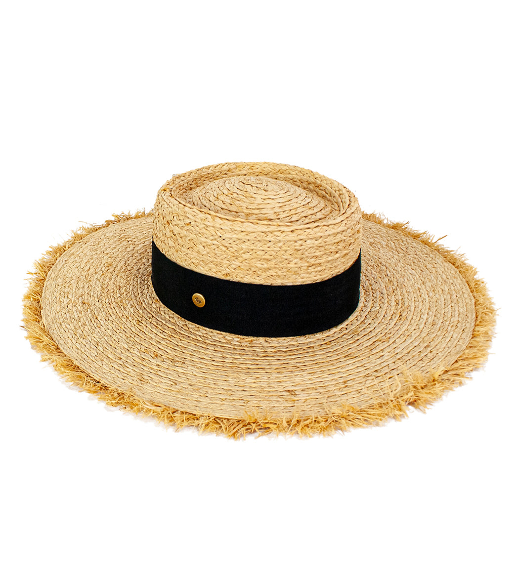 Peter Grimm Valencia Crushable & Packable Raffia Straw Sun Hat