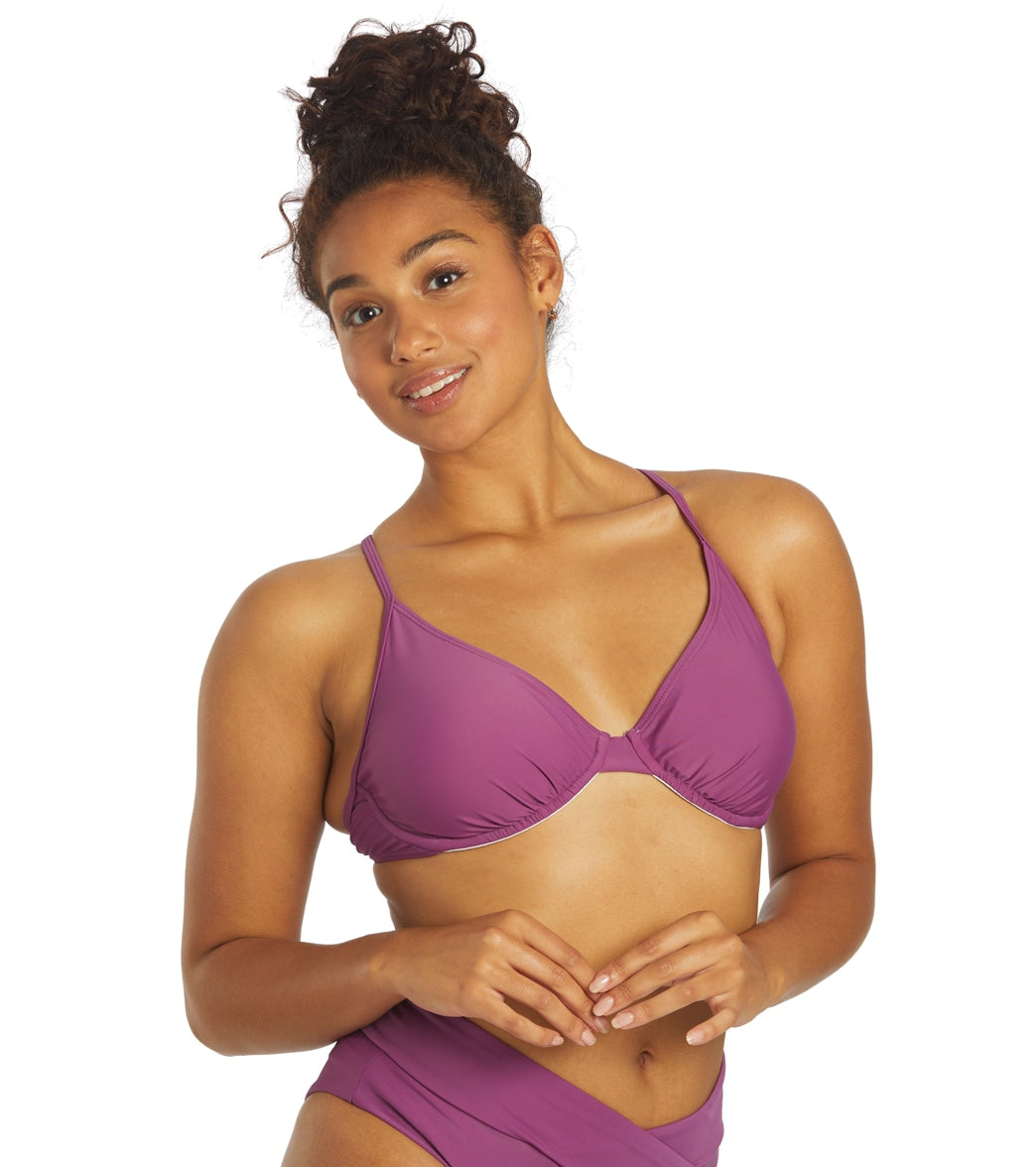 Sporti Solid Underwire Bikini Top (D/DD/E/F)