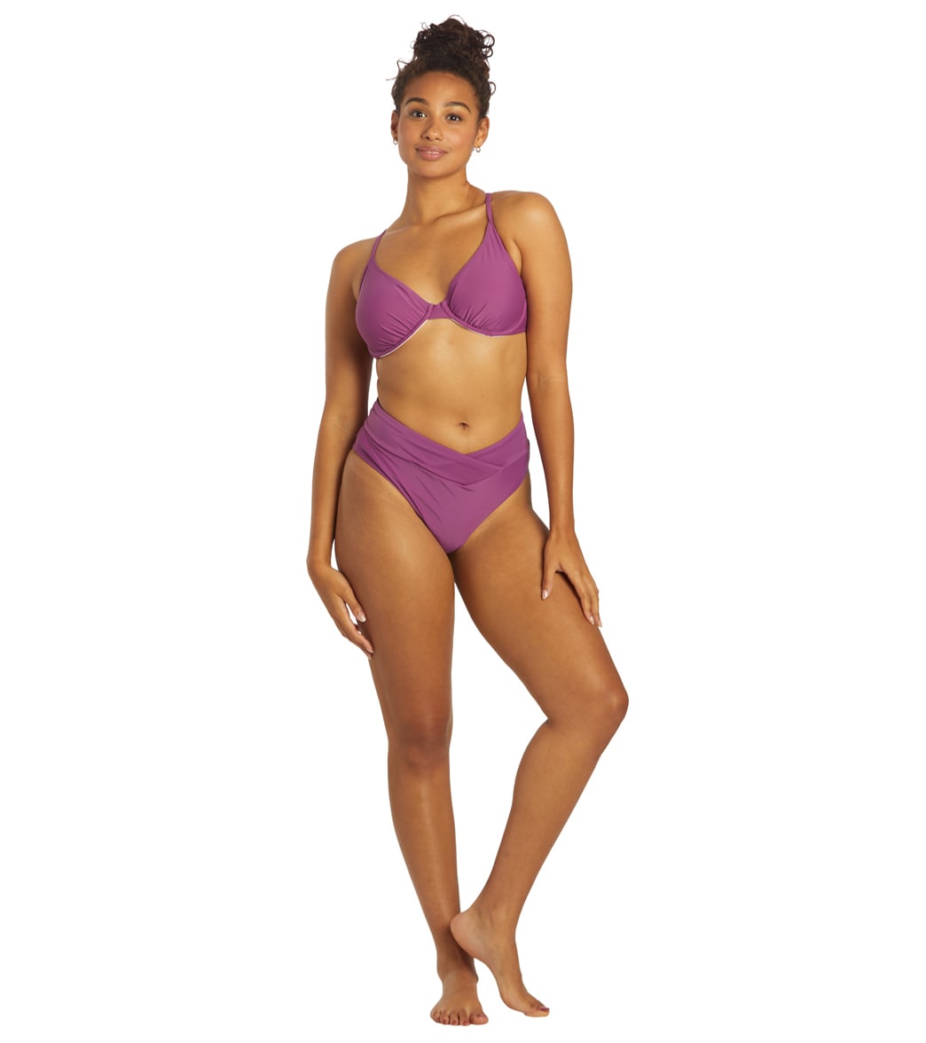 Sporti Solid Underwire Bikini Top (D/DD/E/F)