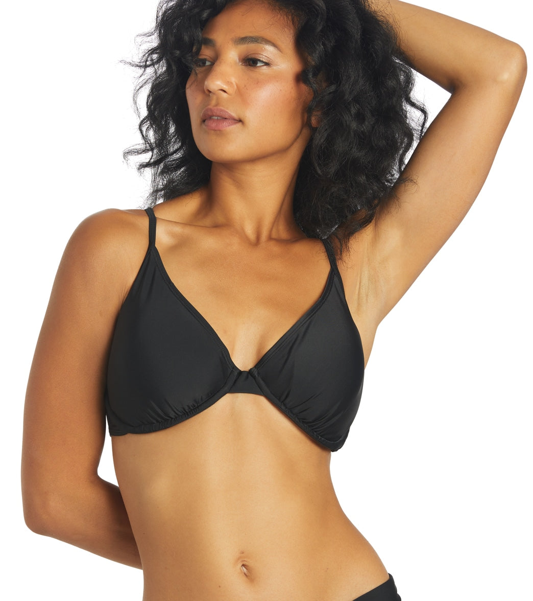 Sporti Solid Underwire Bikini Top (D/DD/E/F)