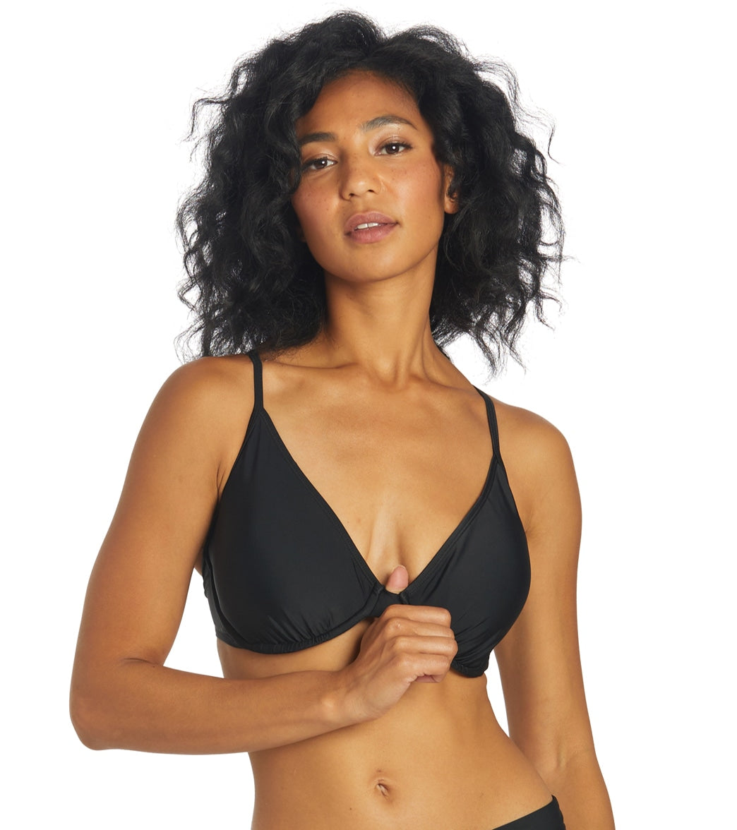 Sporti Solid Underwire Bikini Top (D/DD/E/F)