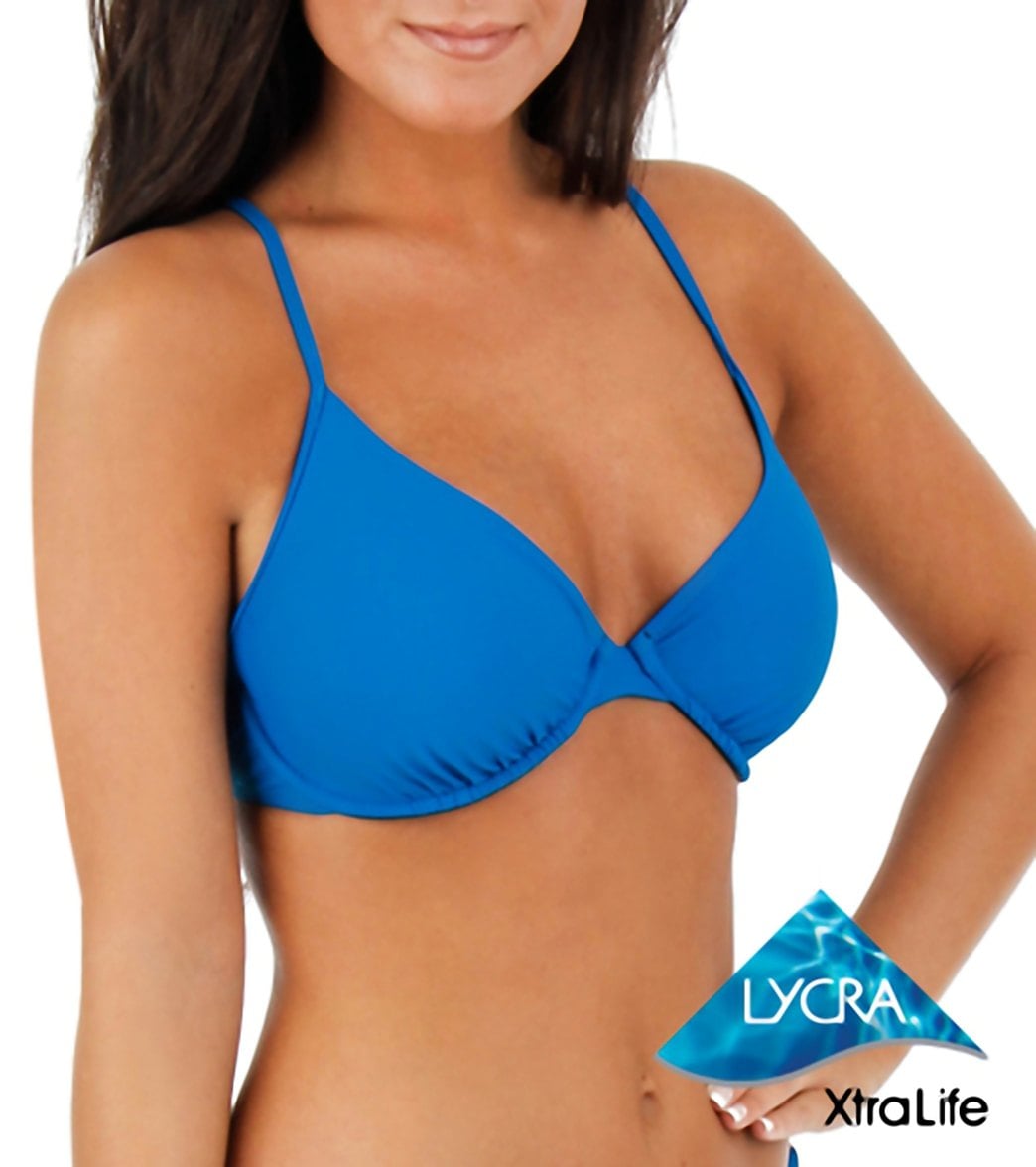 Sporti Solid Underwire Bikini Top (D/DD/E/F)