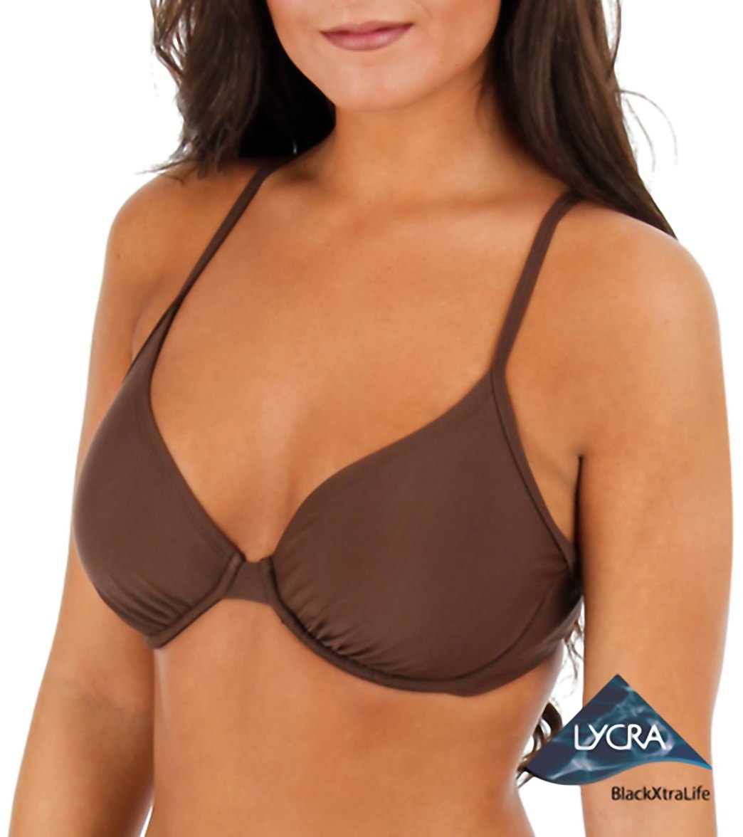 Sporti Solid Underwire Bikini Top (D/DD/E/F)