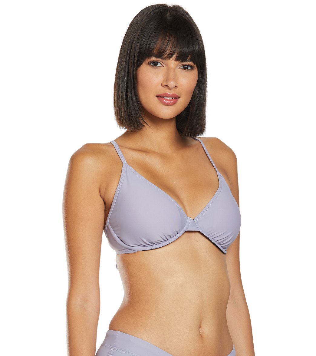 Sporti Solid Underwire Bikini Top (D/DD/E/F)