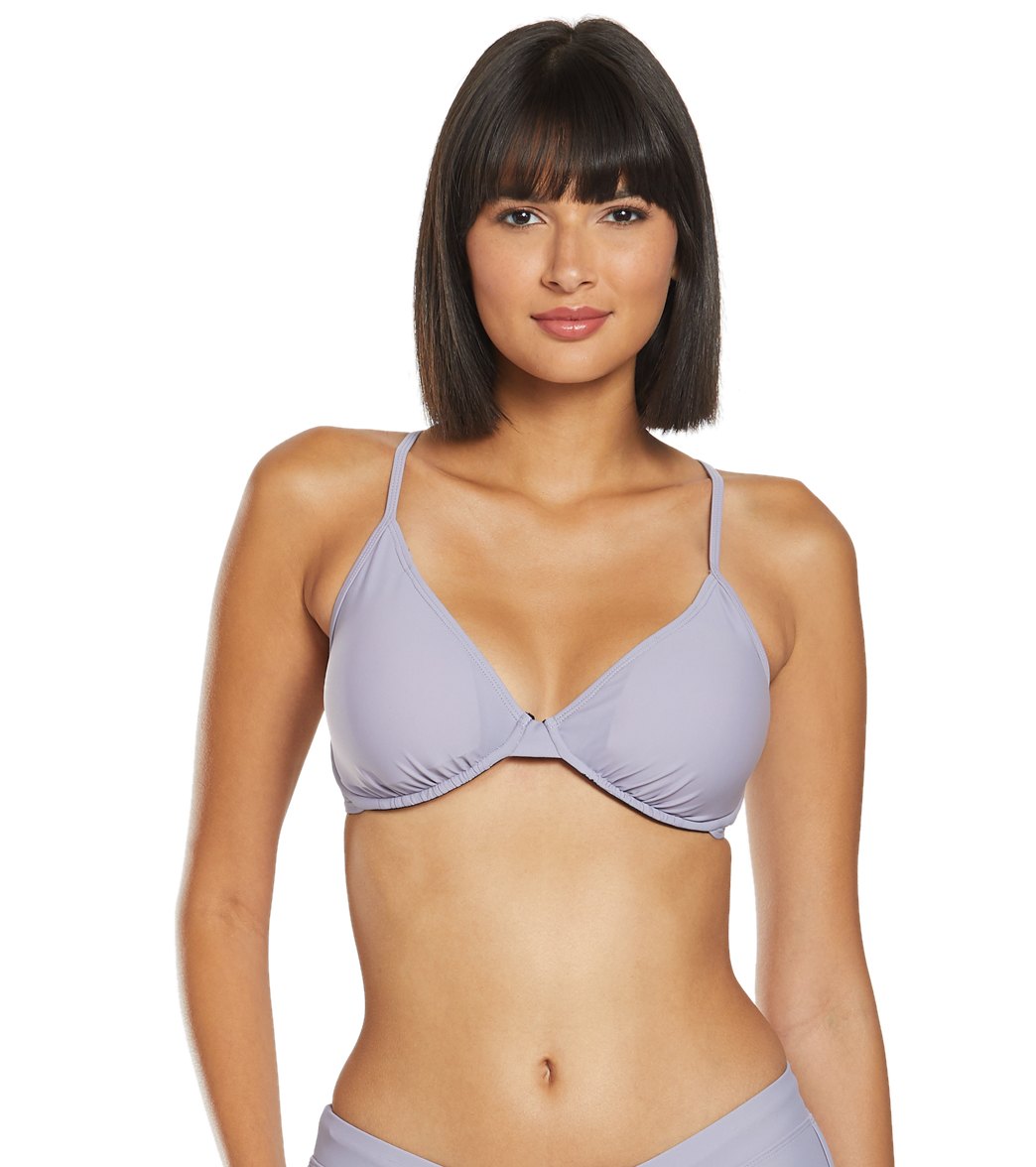 Sporti Solid Underwire Bikini Top (D/DD/E/F)