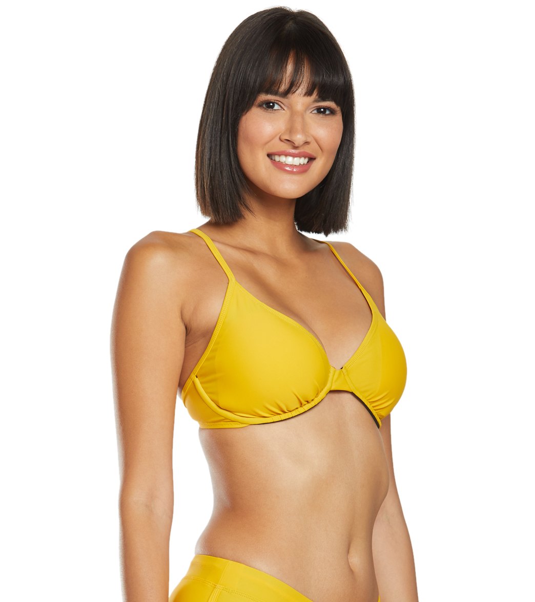 Sporti Solid Underwire Bikini Top (D/DD/E/F)