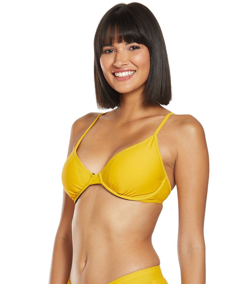 Sporti Solid Underwire Bikini Top (D/DD/E/F)