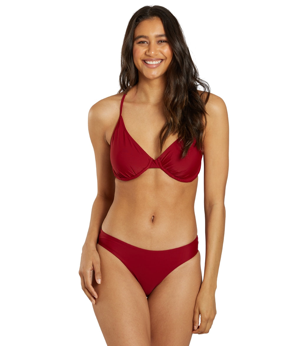 Sporti Solid Underwire Bikini Top (D/DD/E/F)