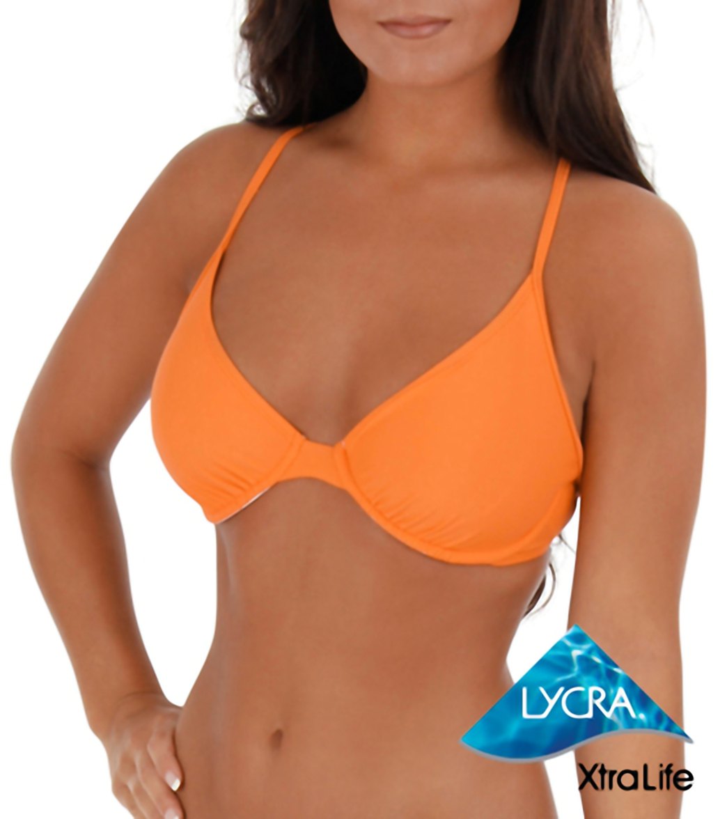 Sporti Solid Underwire Bikini Top (D/DD/E/F)