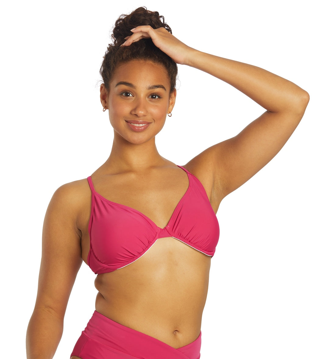 Sporti Solid Underwire Bikini Top (D/DD/E/F)
