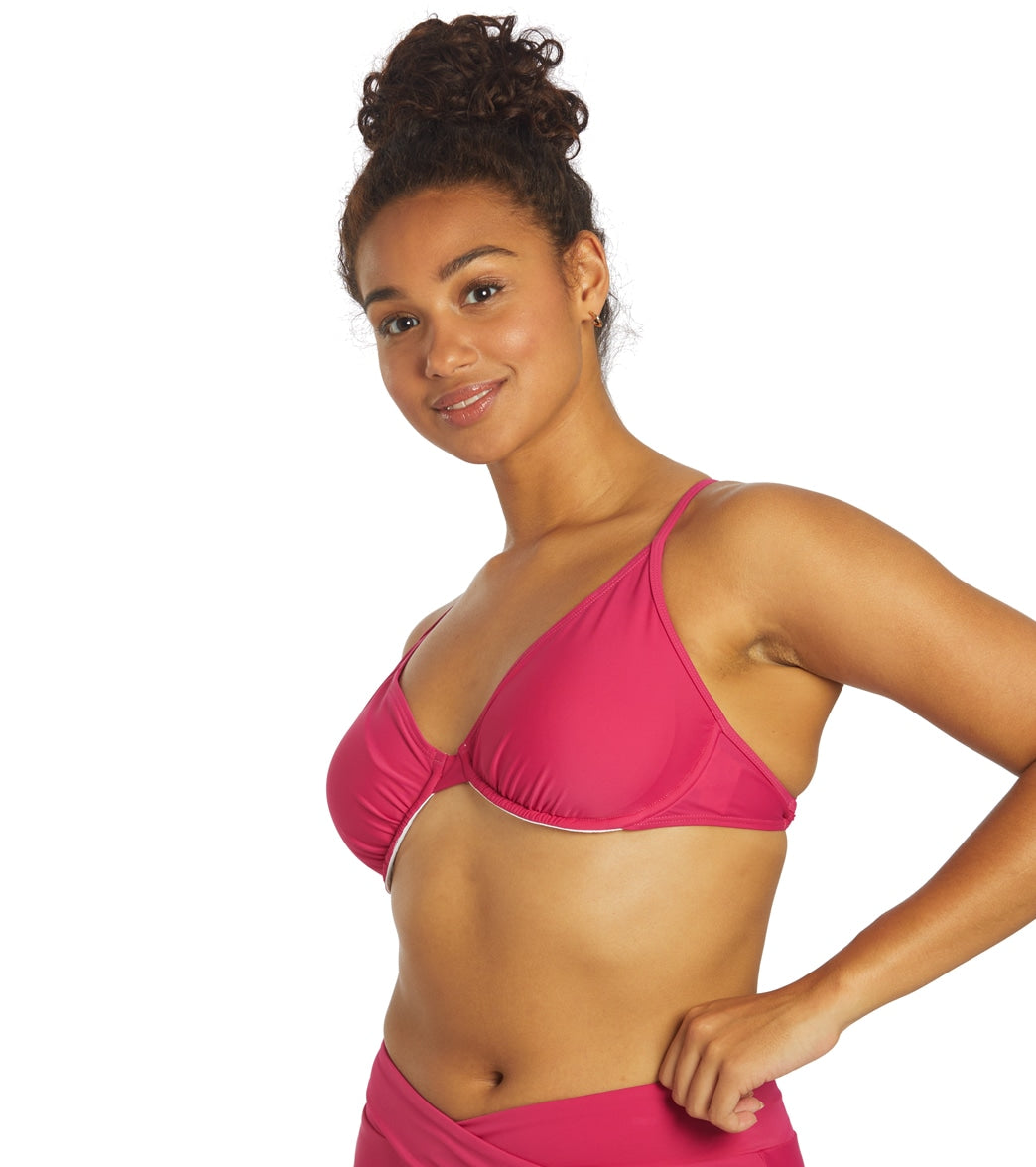 Sporti Solid Underwire Bikini Top (D/DD/E/F)