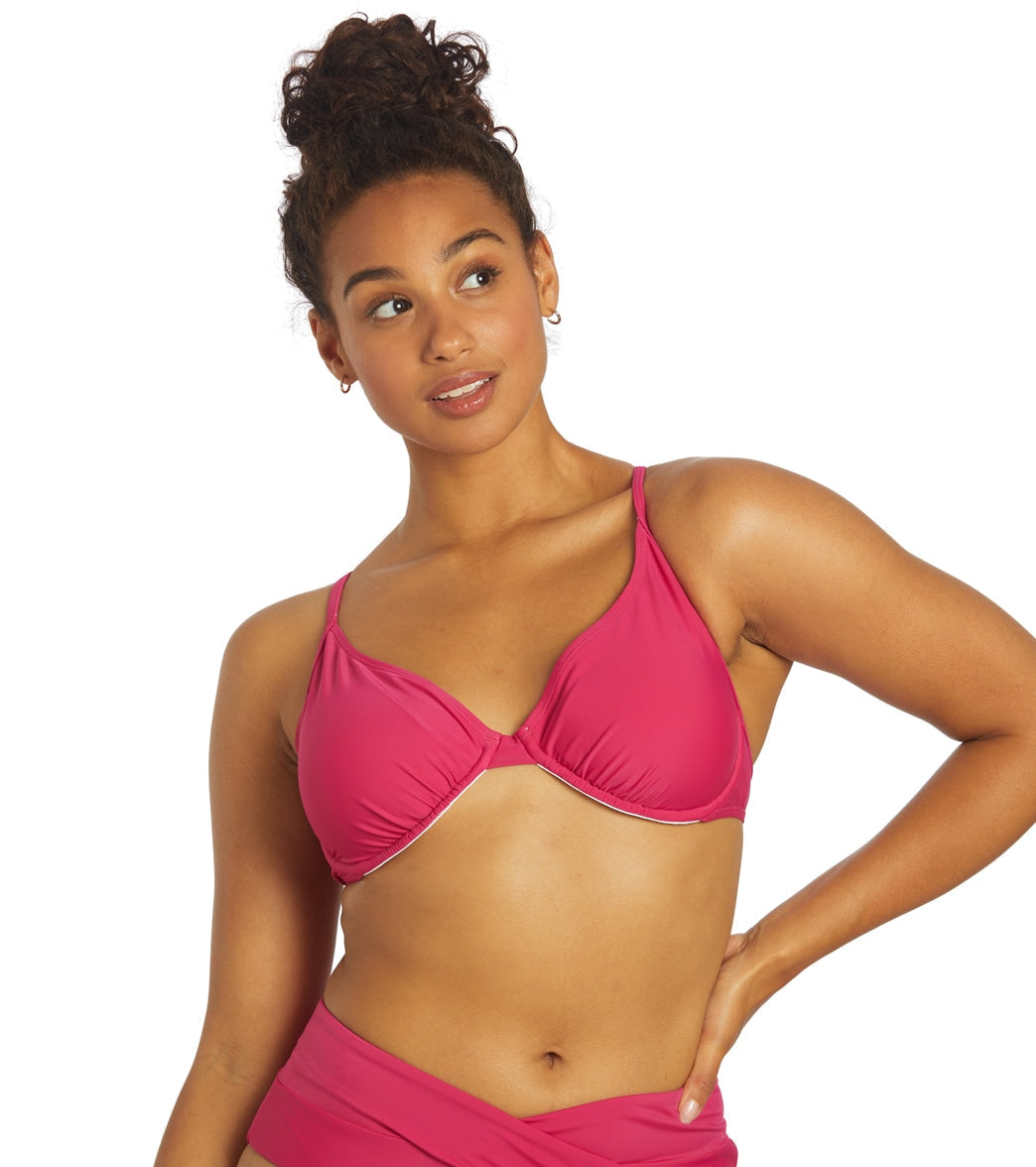 Sporti Solid Underwire Bikini Top (D/DD/E/F)