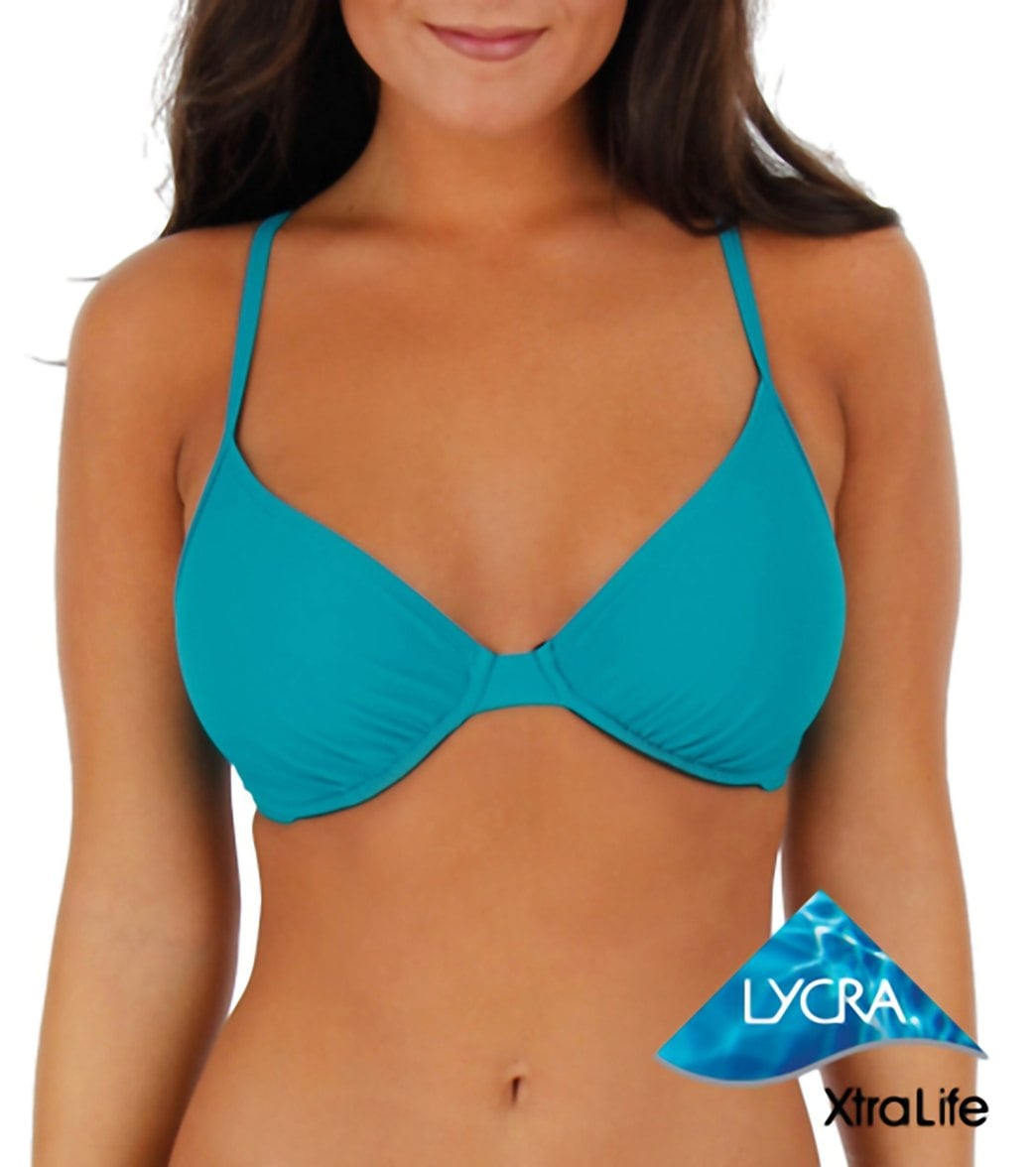 Sporti Solid Underwire Bikini Top (D/DD/E/F)