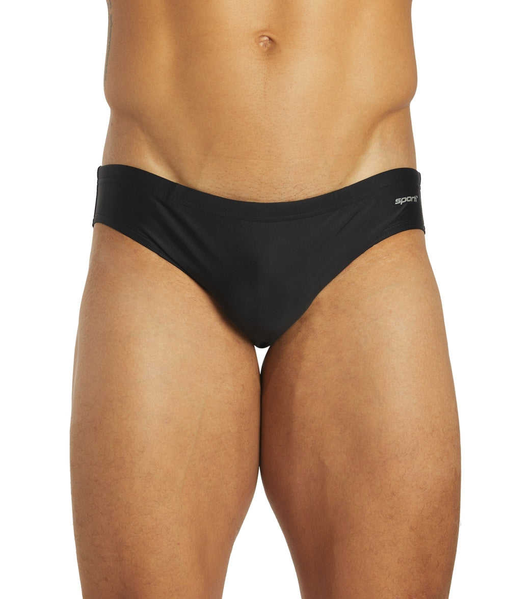 Sporti Solid Swim Euro Brief Swimsuit