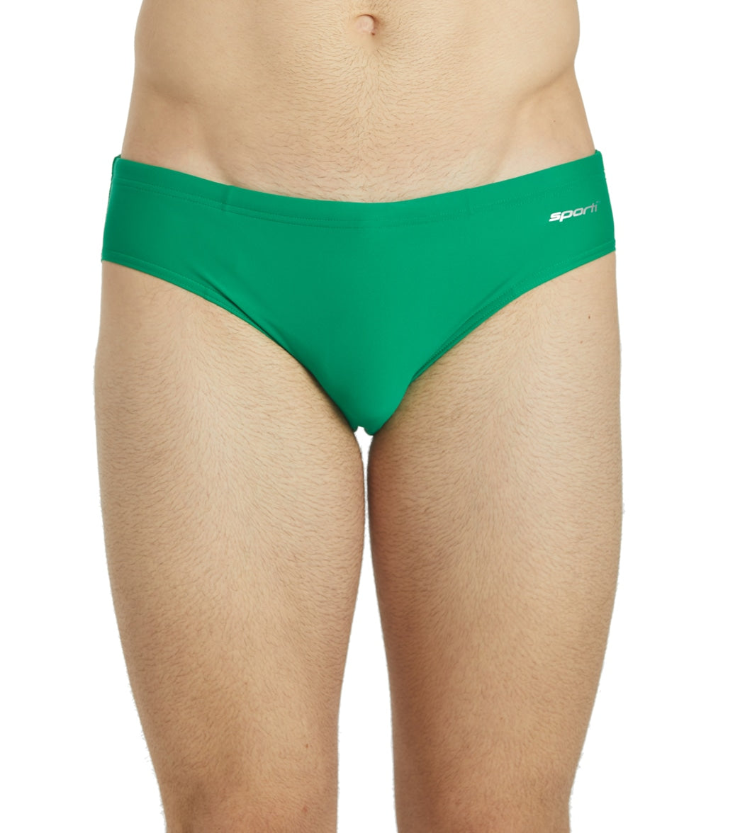 Sporti Solid Swim Euro Brief Swimsuit