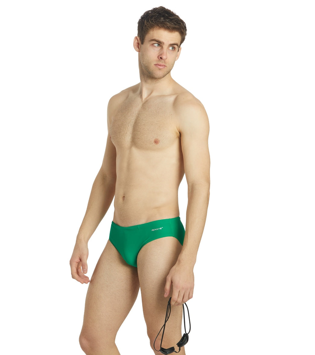 Sporti Solid Swim Euro Brief Swimsuit