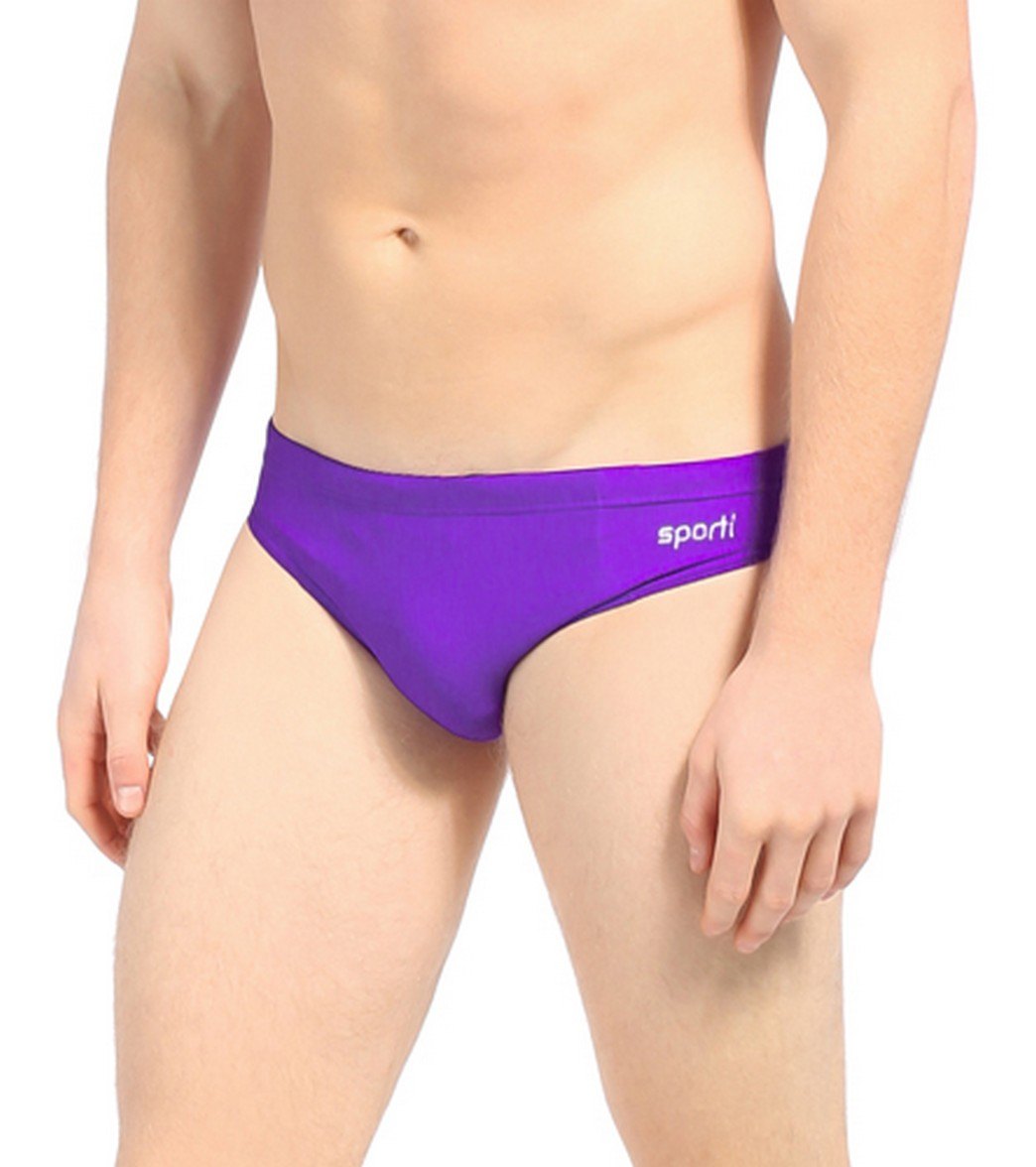 Sporti Solid Swim Euro Brief Swimsuit