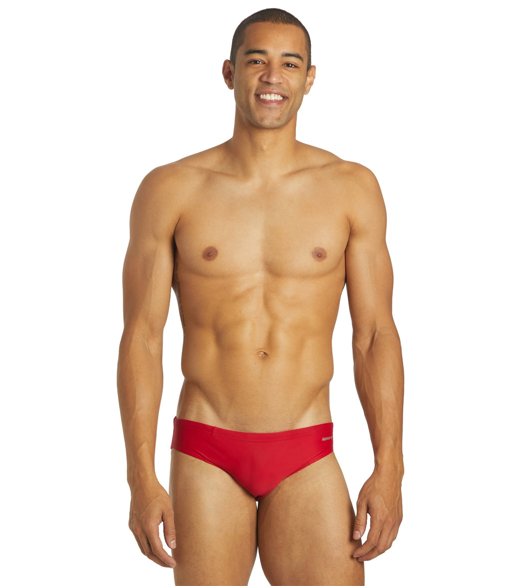 Sporti Solid Swim Euro Brief Swimsuit