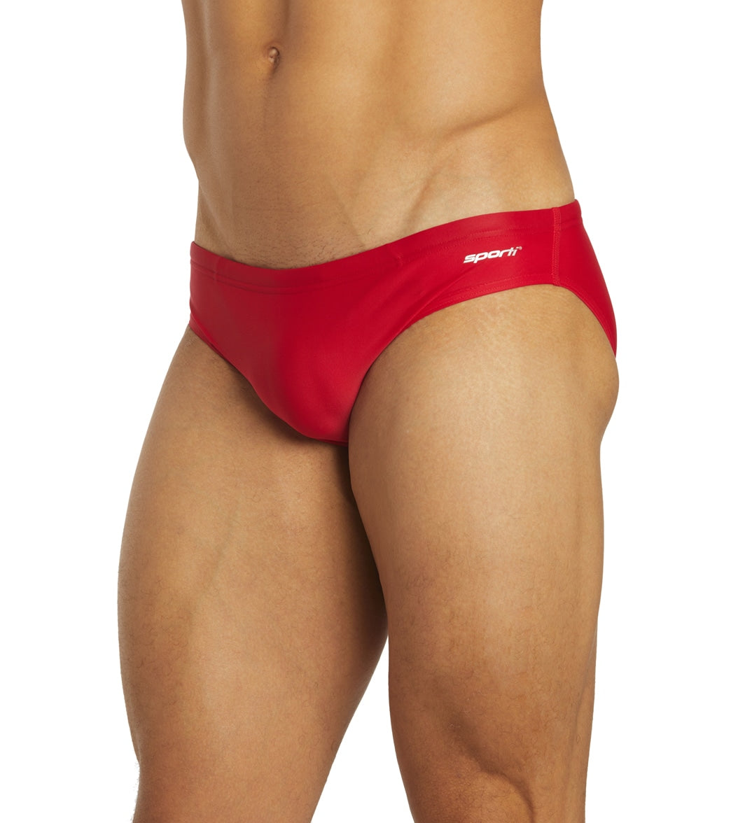 Sporti Solid Swim Euro Brief Swimsuit