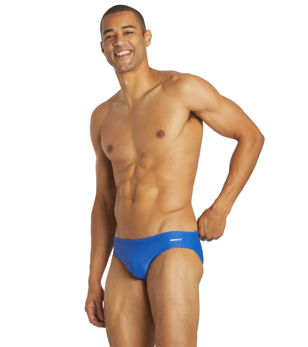 Sporti Solid Swim Euro Brief Swimsuit