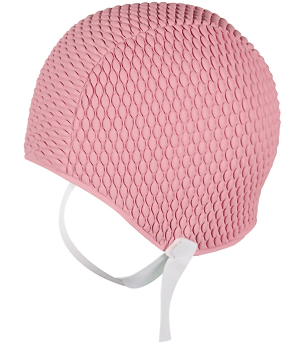 Sporti Bubble Swim Cap with Chin Strap