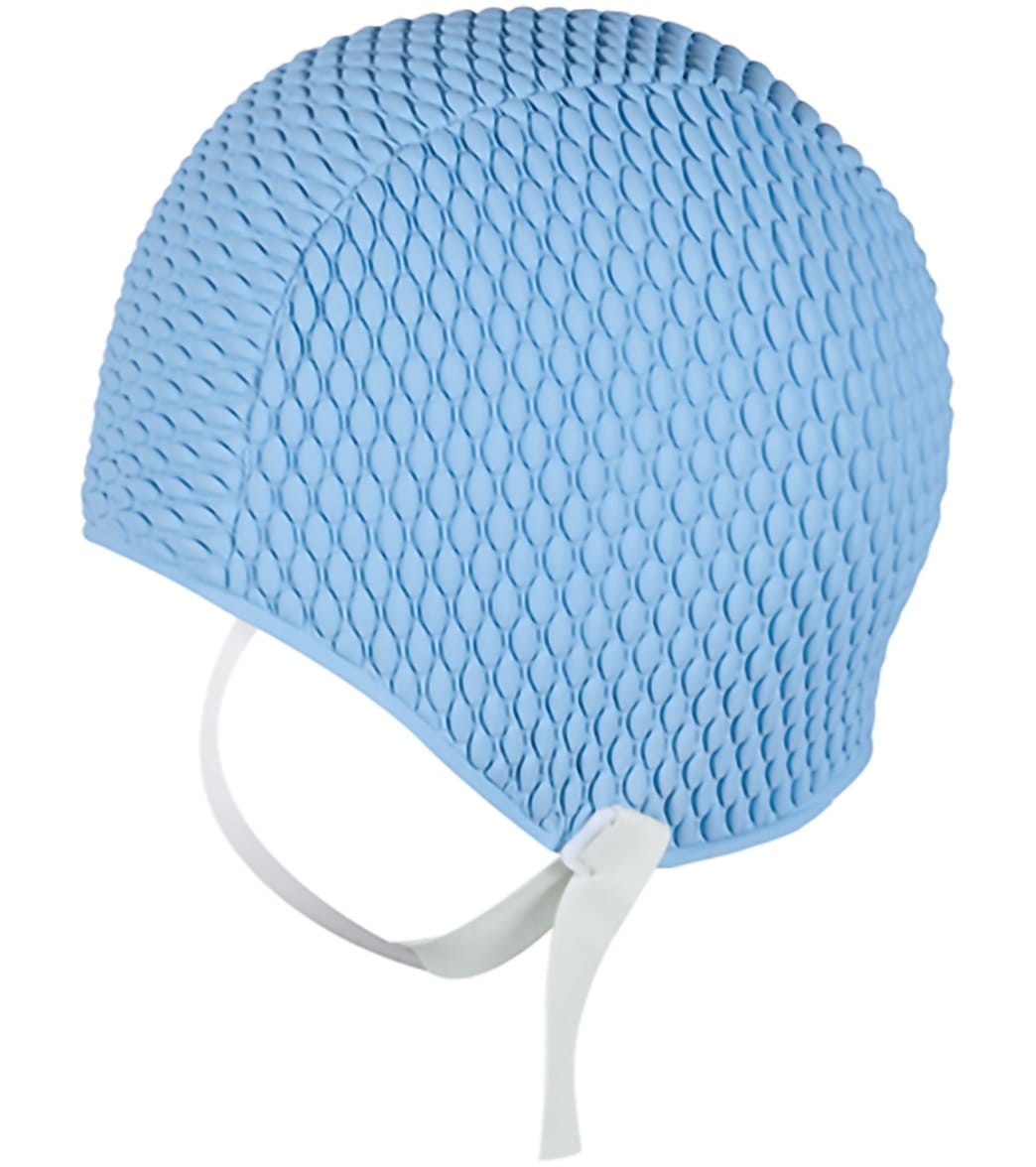 Sporti Bubble Swim Cap with Chin Strap