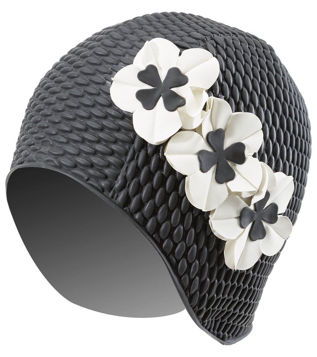 Sporti Floral Bubble Swim Cap