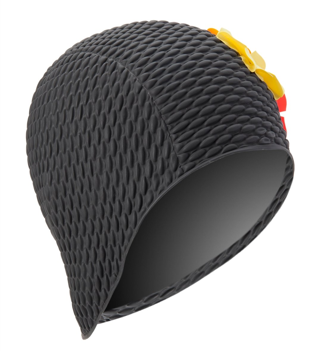 Sporti Floral Bubble Swim Cap