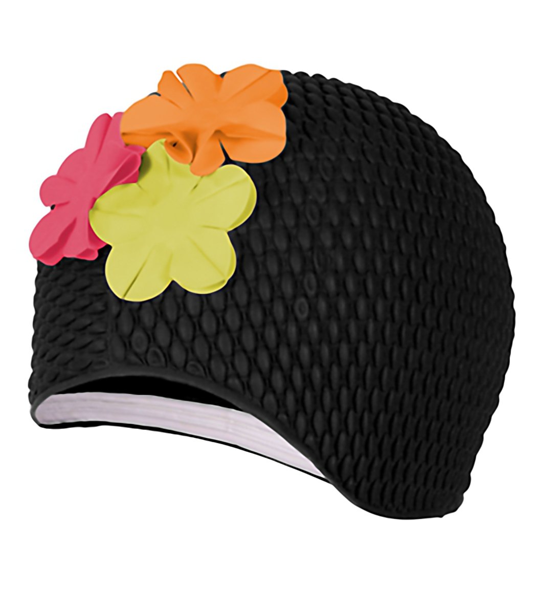 Sporti Floral Bubble Swim Cap