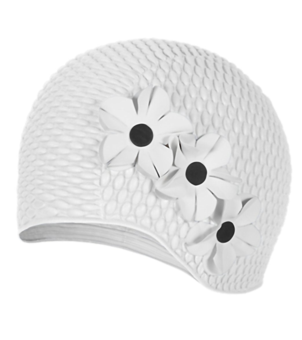 Sporti Floral Bubble Swim Cap