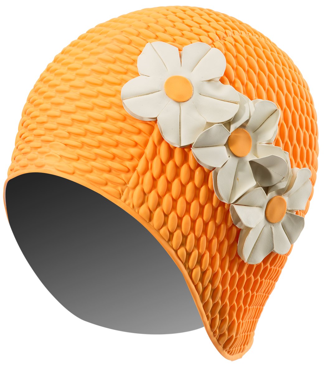 Sporti Floral Bubble Swim Cap