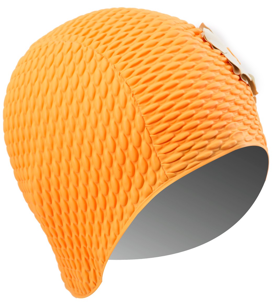 Sporti Floral Bubble Swim Cap