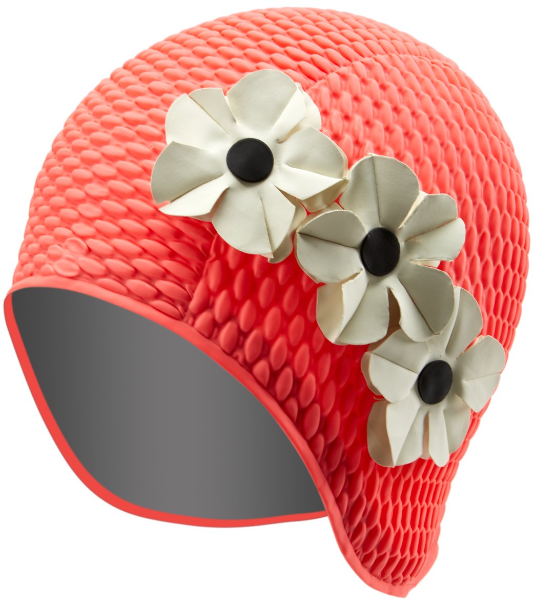 Sporti Floral Bubble Swim Cap