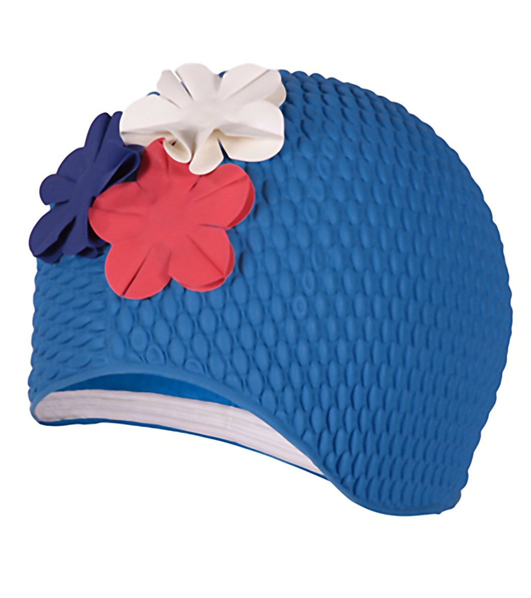 Sporti Floral Bubble Swim Cap