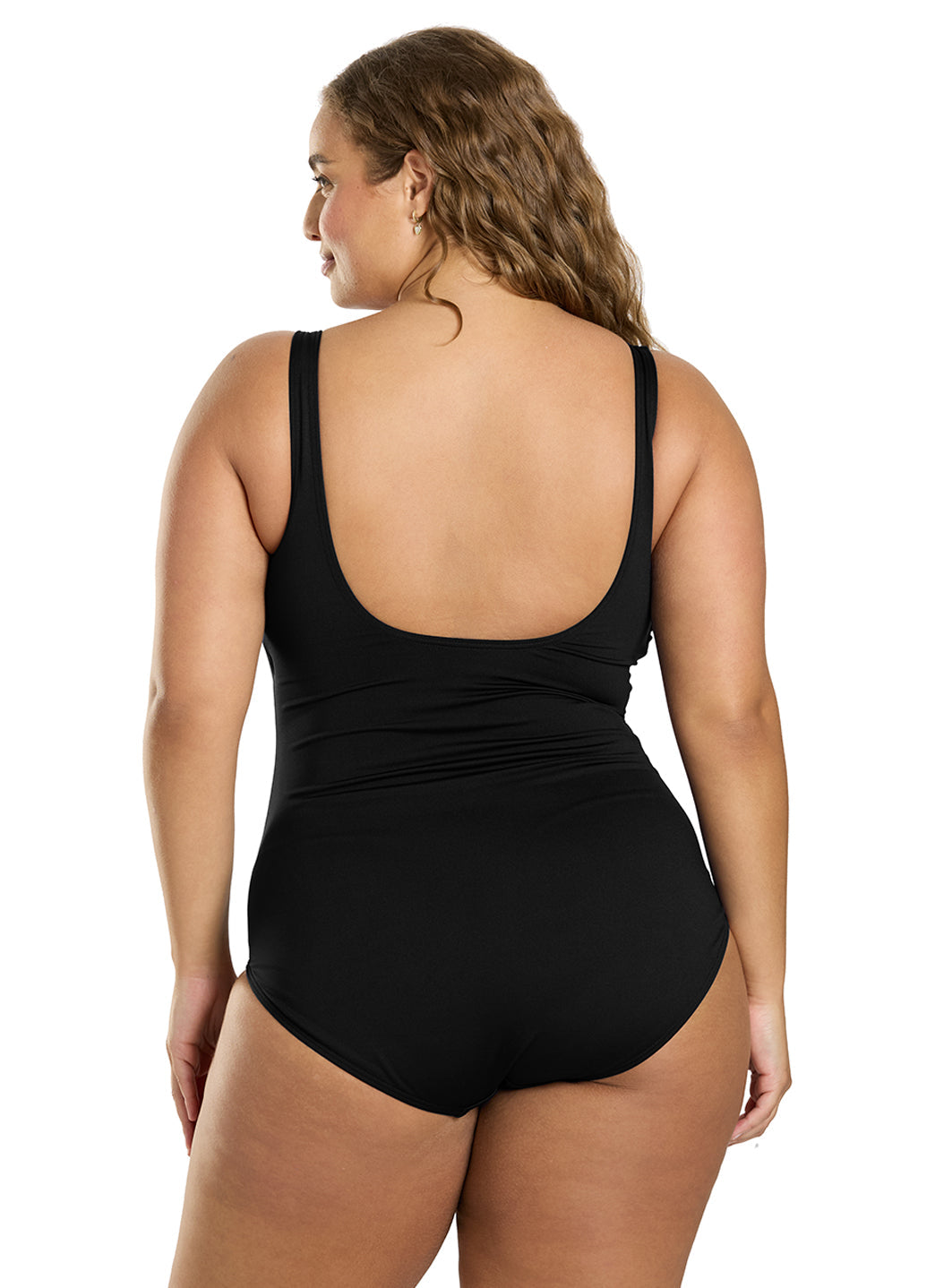 TYR Solid Aqua Chlorine Resistant Controlfit U Back One Piece Swimsuit