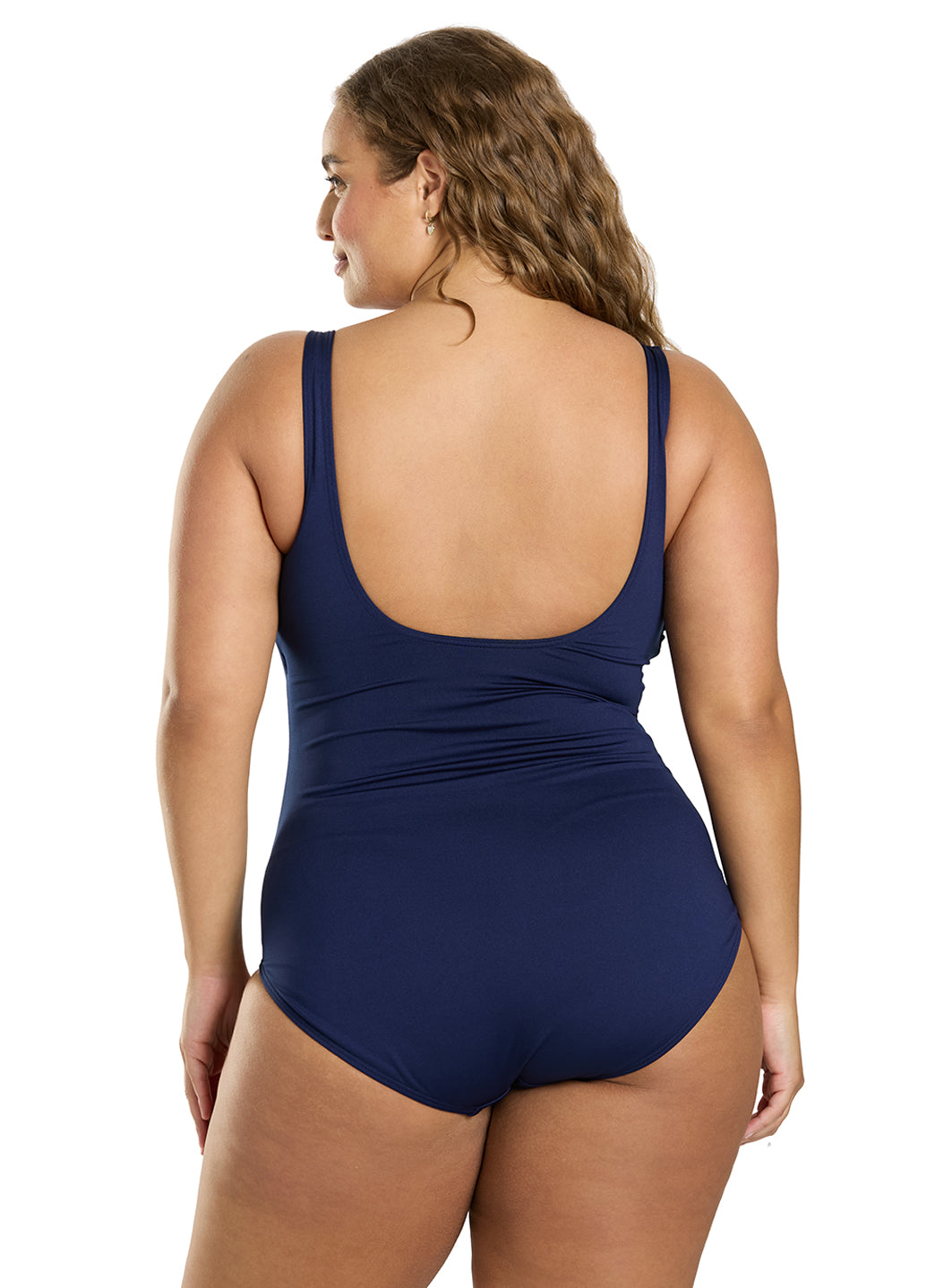 TYR Solid Aqua Chlorine Resistant Controlfit U Back One Piece Swimsuit