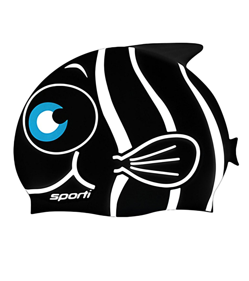 Sporti Cartoon Clownfish Silicone Swim Cap Jr.