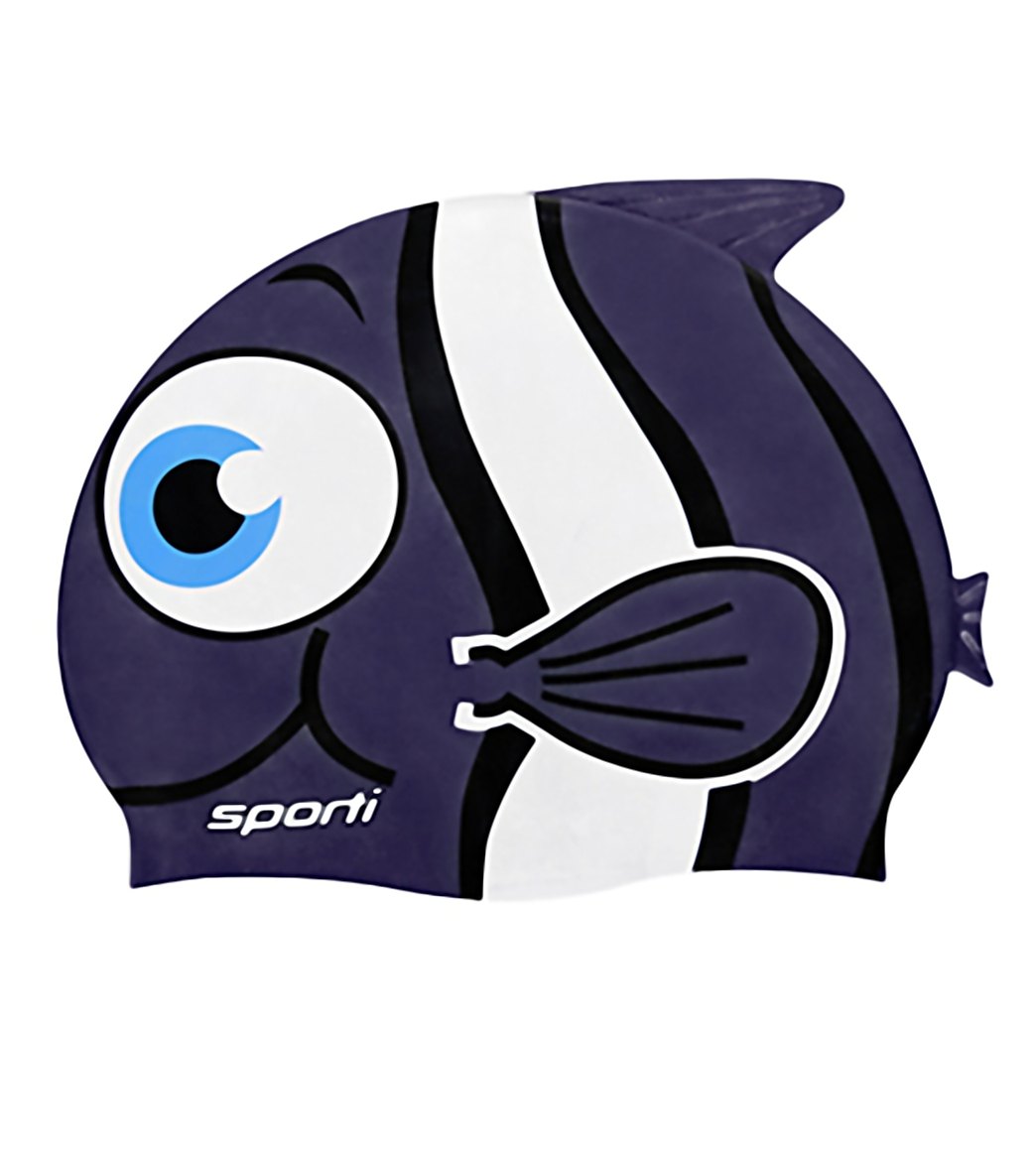 Sporti Cartoon Clownfish Silicone Swim Cap Jr.
