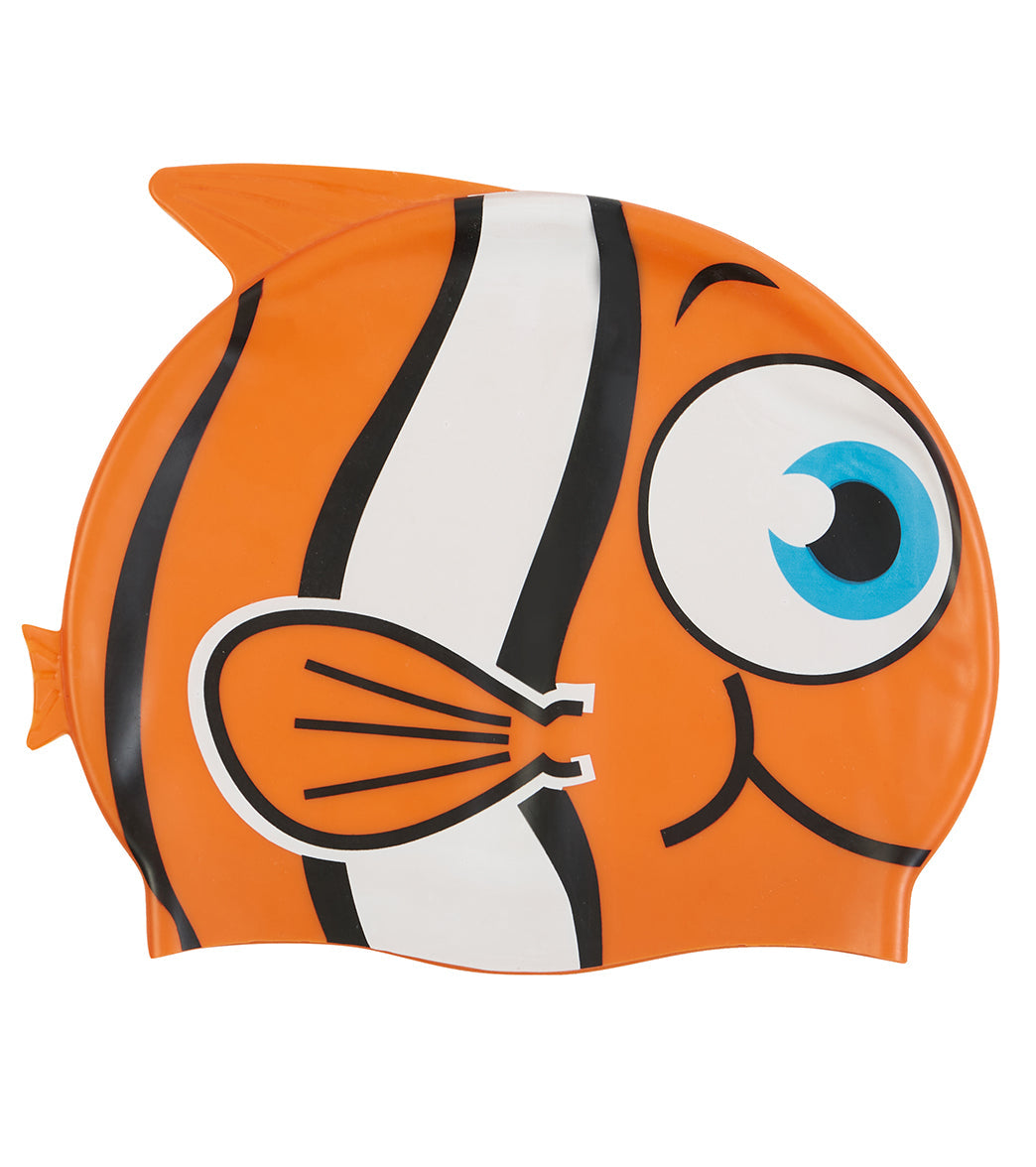 Sporti Cartoon Clownfish Silicone Swim Cap Jr.